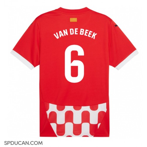 Muški Nogometni Dres Girona Donny van de Beek #6 Domaci 2024-25 Kratak Rukav
